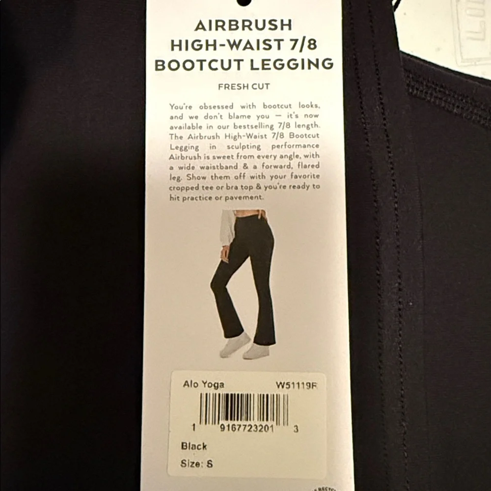 ALO YOGA | ✨NEW✨ Airbrush High-Waist 7/8 Bootcut Legging in Black
